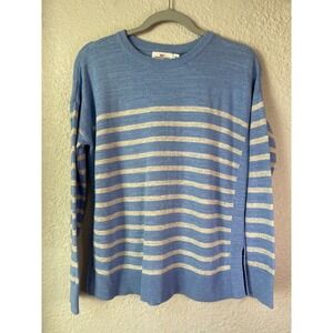 Vineyard Vines Women's XS Striped Cotton Sweater Blue Cream Casual‎